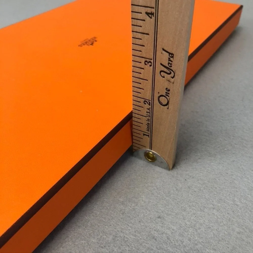 Authentic Hermes Orange Storage Gift‎ Box Empty 14.5x7.5x1.5 Small Rectangle